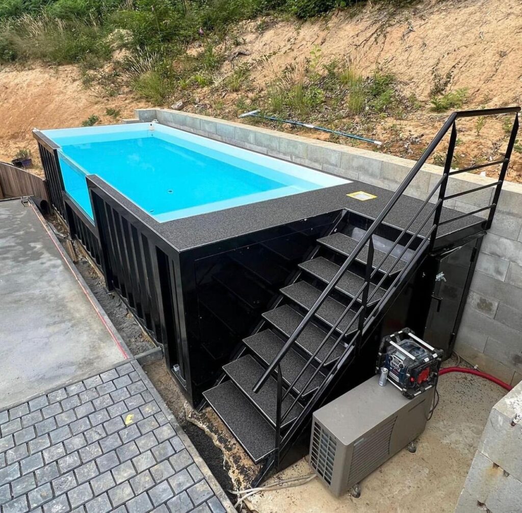 20 ft container pool